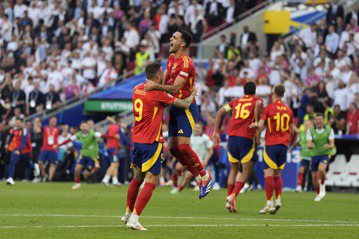 歐國盃／西德頂尖對決西班牙驚險勝出 4強將對決法國